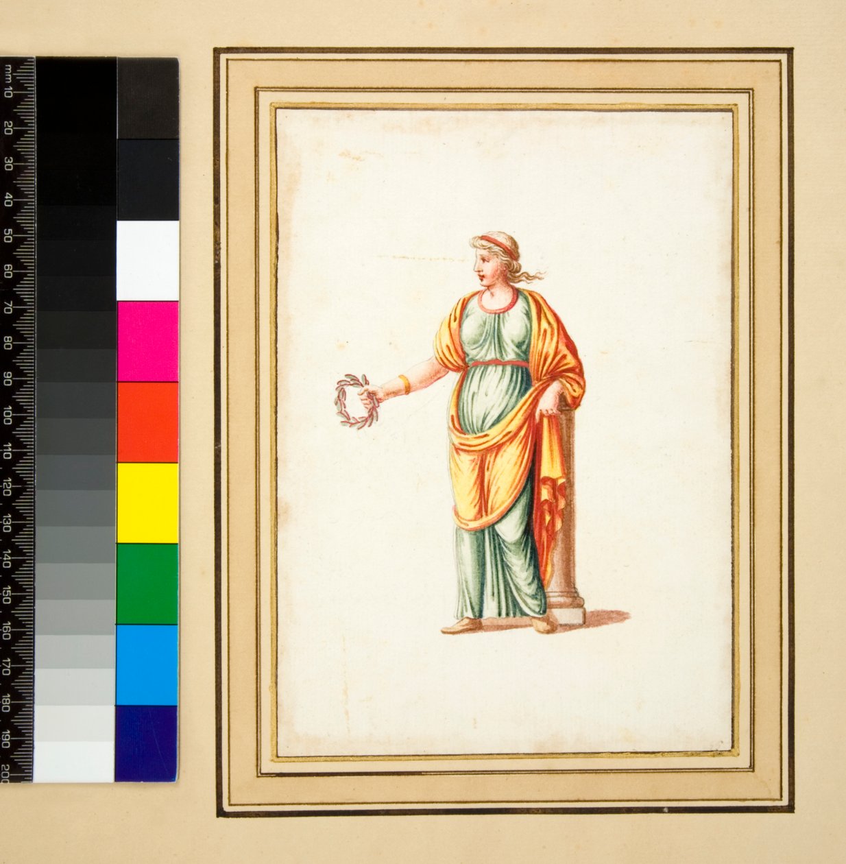 Figura femminile girata a sinistra dello spettatore da Pietro Santi Bartoli