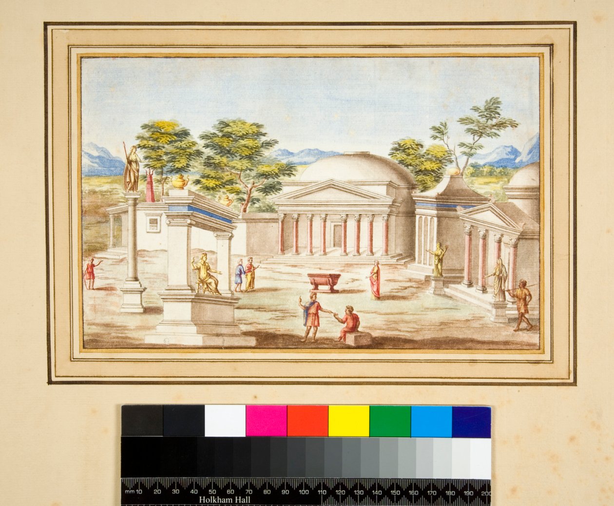 Paesaggio con il Pantheon da Pietro Santi Bartoli