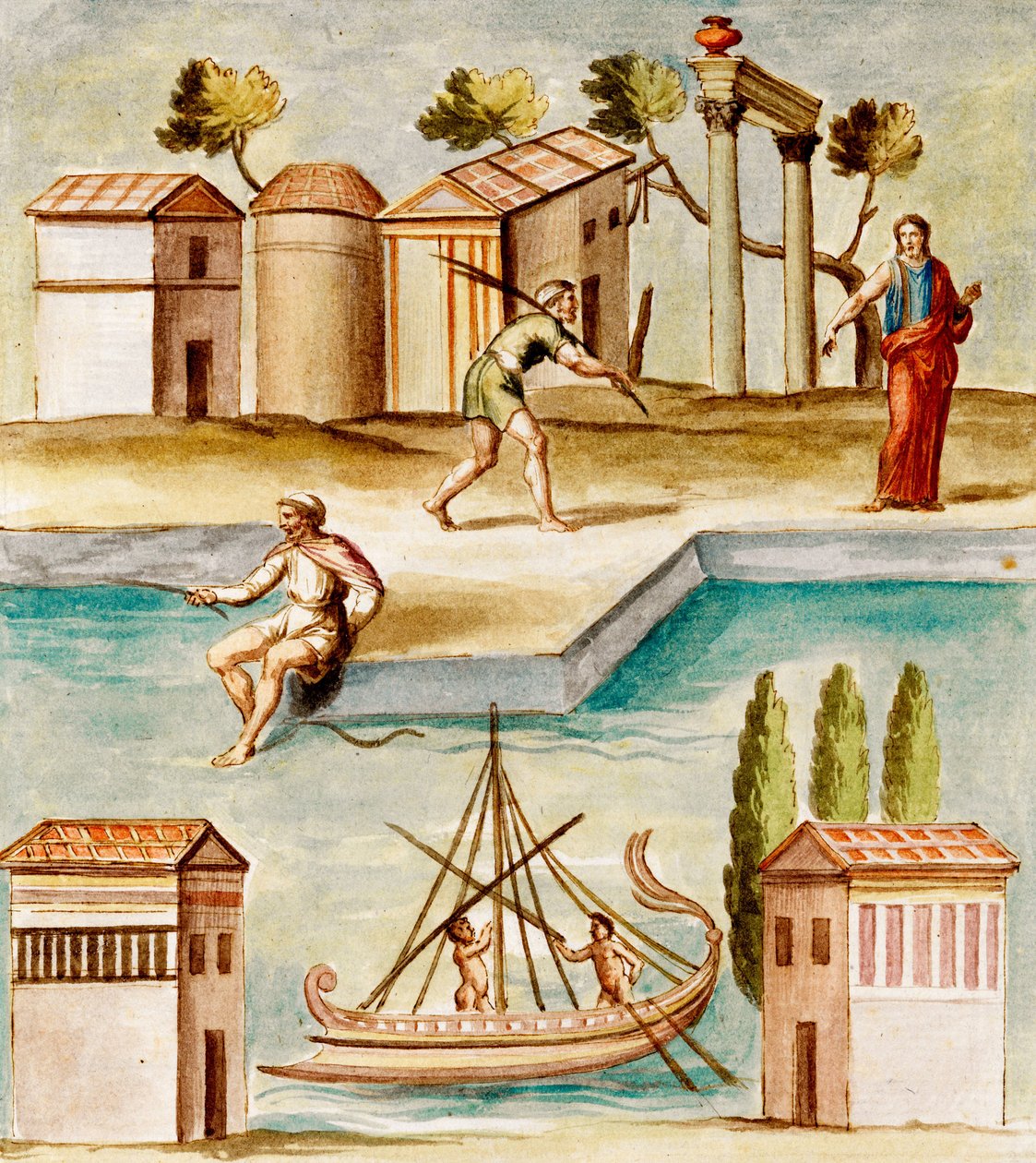MS Gen 1496 Scena del porto, 1674 da Pietro Santi Bartoli