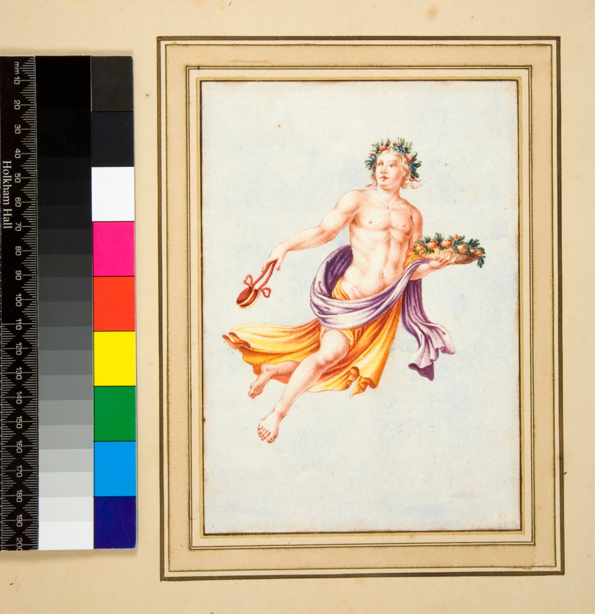 Figura maschile con ghirlanda di foglie da Pietro Santi Bartoli