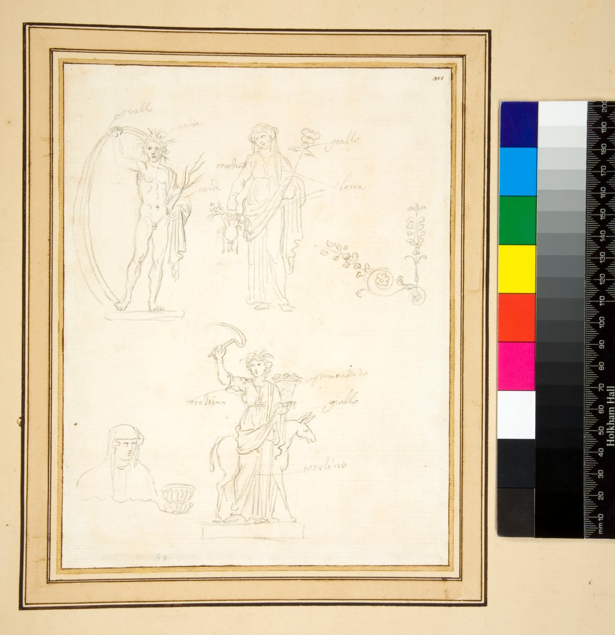 Schizzo di tre figure da Pietro Santi Bartoli