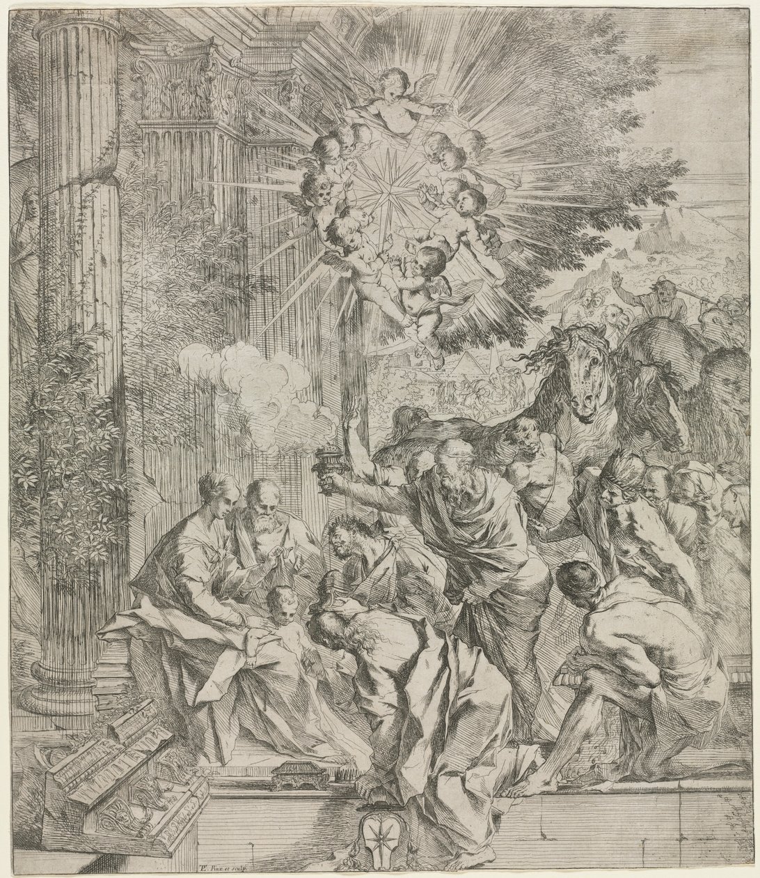 Adorazione dei Magi da Pietro Testa