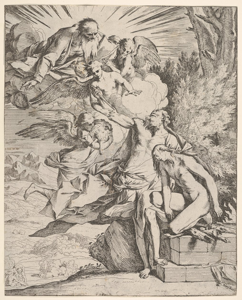 Sacrificio di Isacco da Pietro Testa