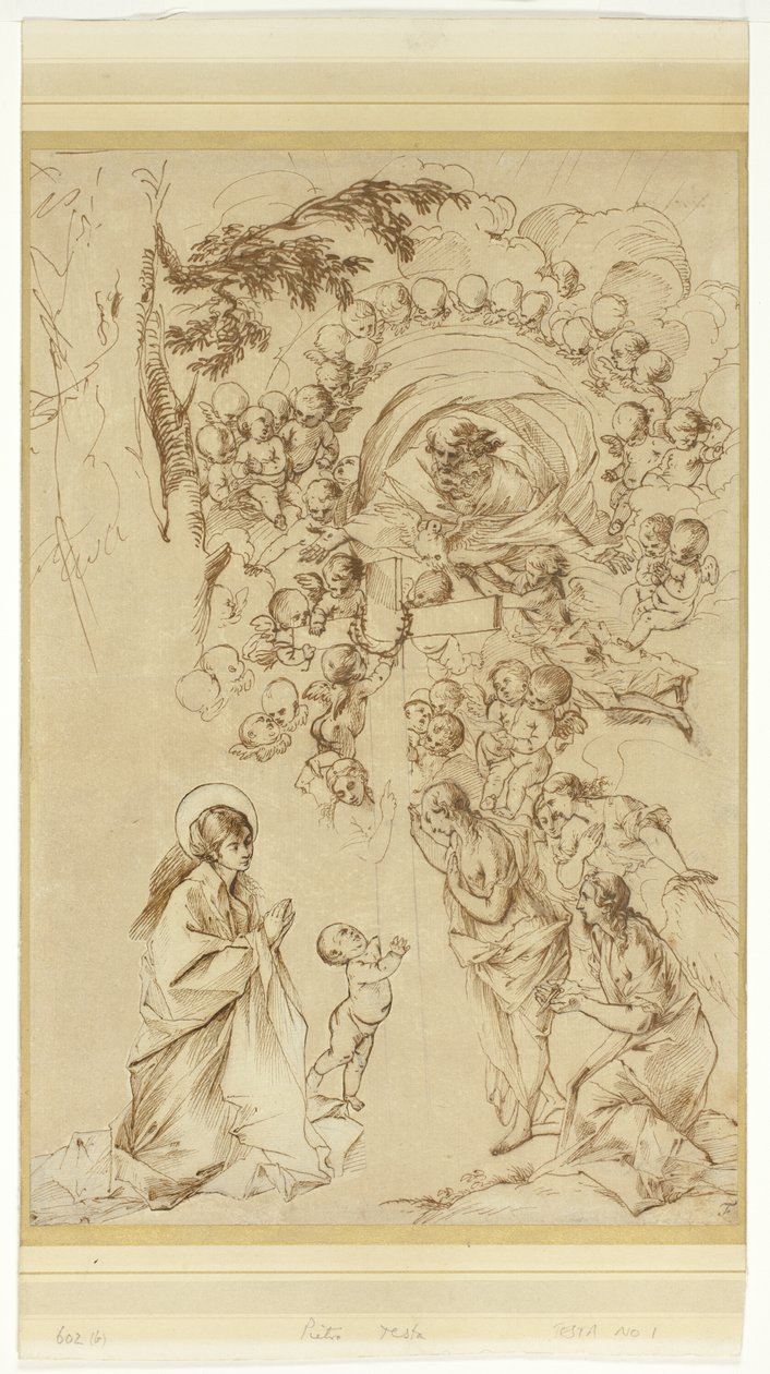 Studio per "Il sogno di San Giuseppe da Pietro Testa