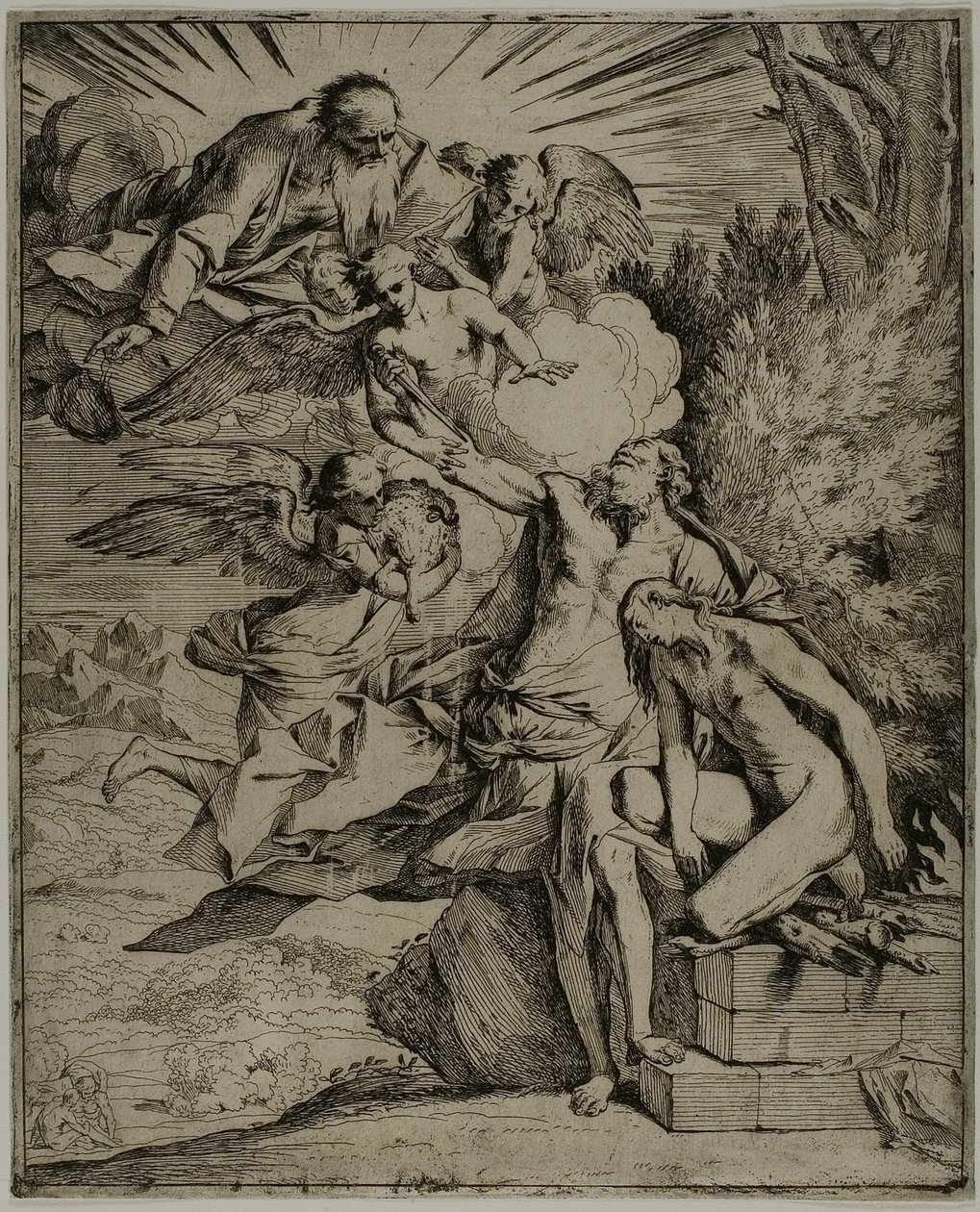 Il sacrificio di Isacco da Pietro Testa