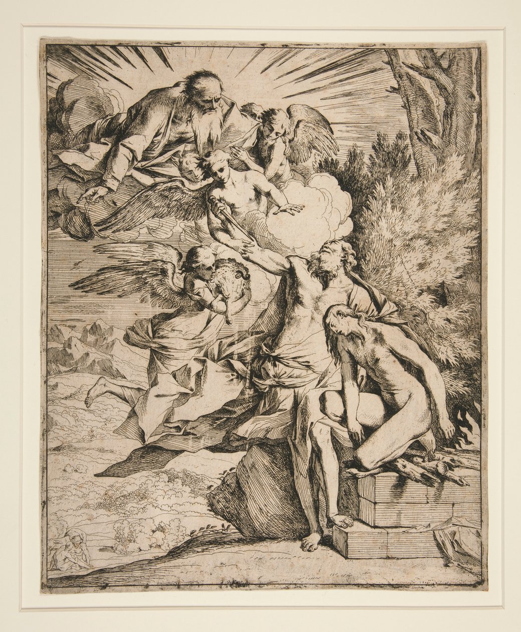 Il sacrificio di Isacco da Pietro Testa
