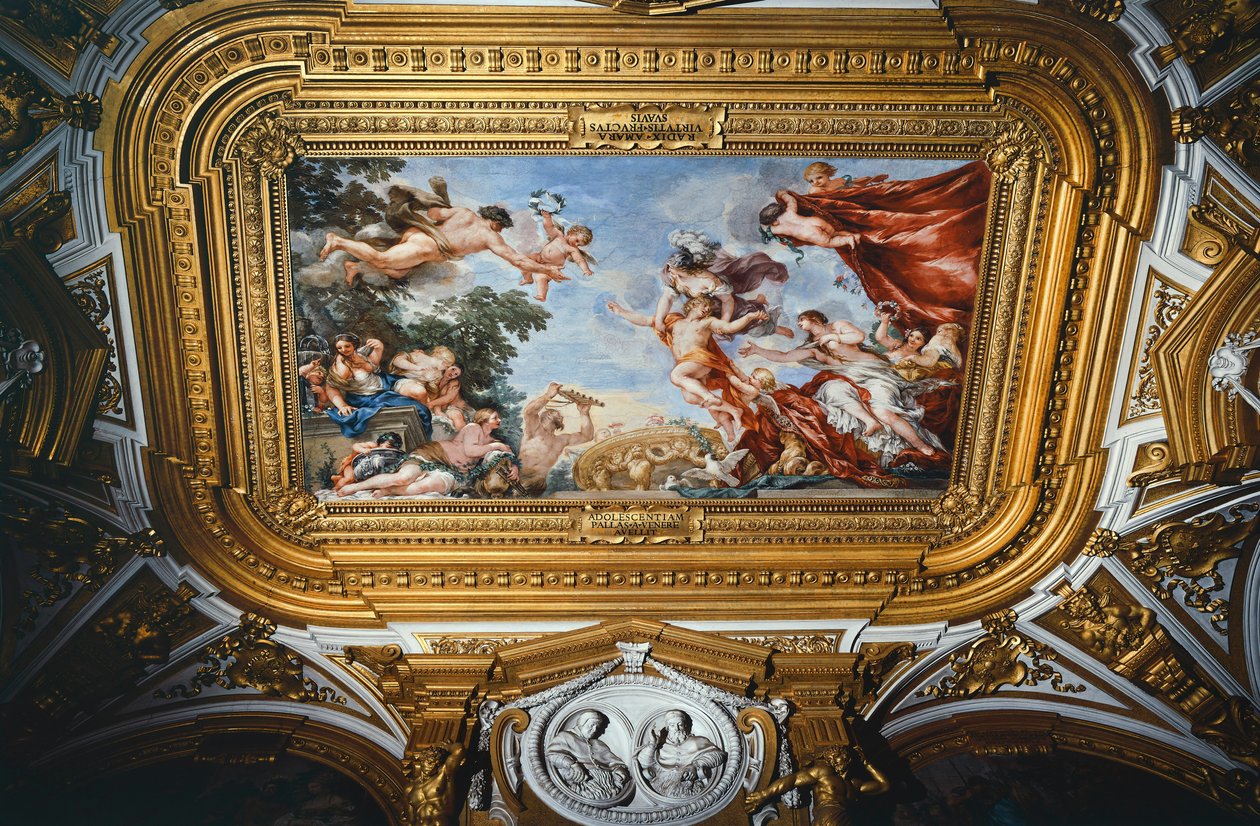 Venere, Ciclo di affreschi dei Pianeti, di Pietro da Cortona, Palazzo Pitti, Sala dei Pianeti, Firenze da Pietro da (1596 1669) Cortona
