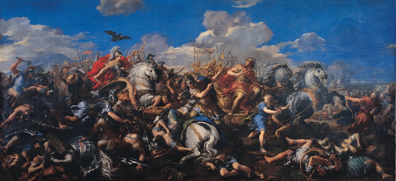 La battaglia di Alessandro contro Dario, 1644-1655 da Pietro da Cortona