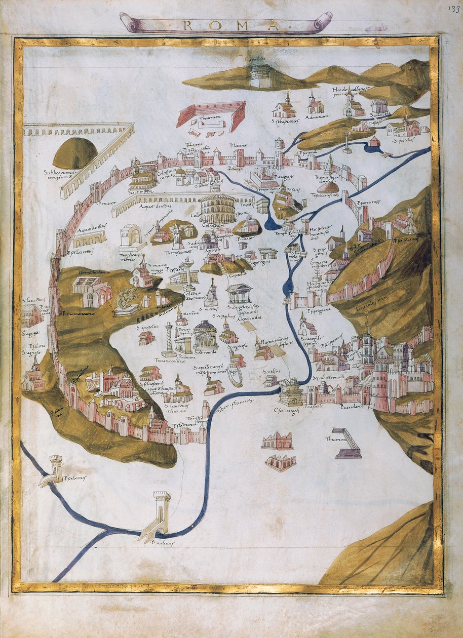 Veduta di Roma da Pietro del Massaio