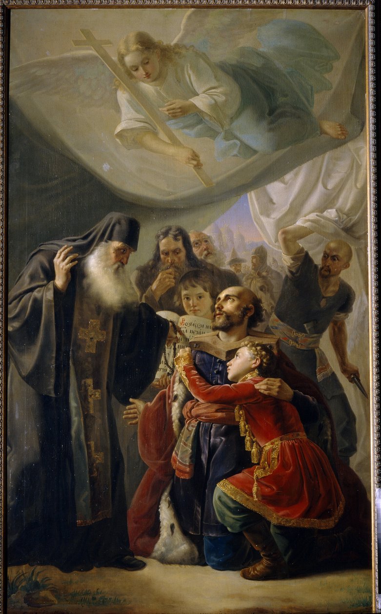 Gli addii al gran principe Michele di Tver da Pimen Nikitich Orlov