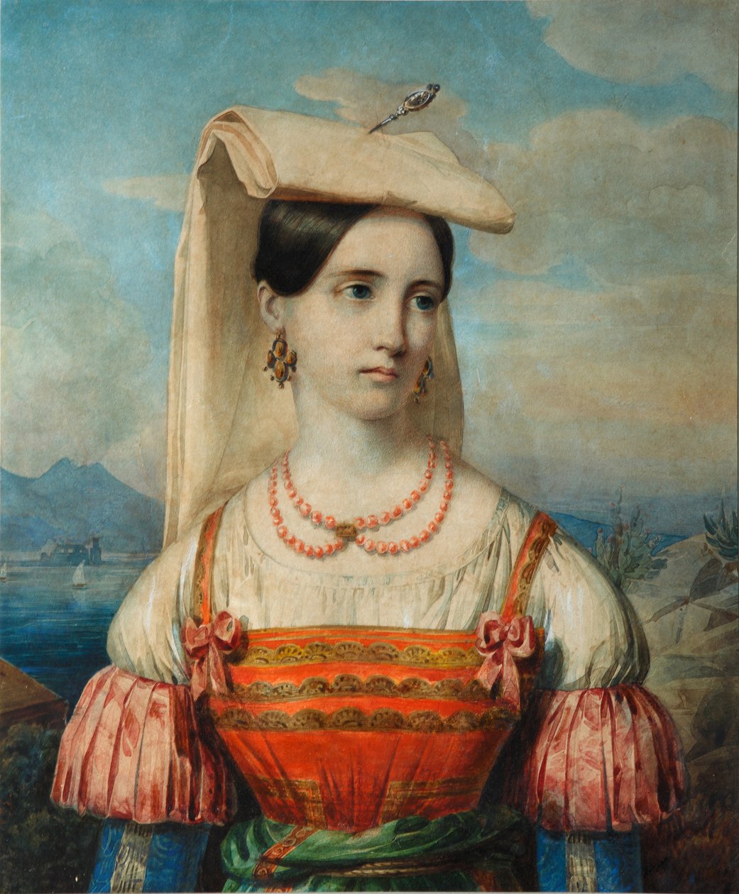 Ritratto di Sophia Michailovna Sollogub da Pimen Nikitich Orlov