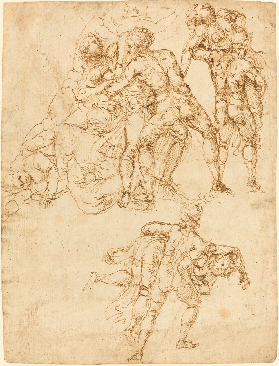 Studi per il ratto delle Sabine (verso) da Pirro Ligorio