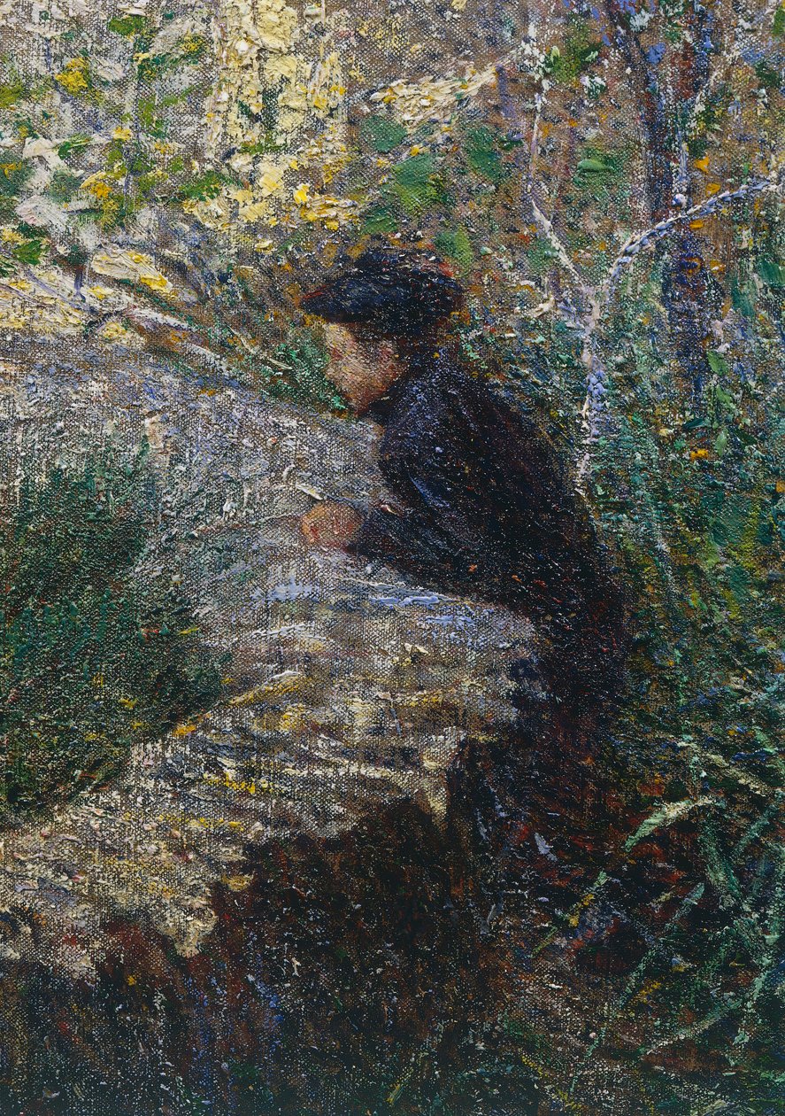 Mattina di aprile in Liguria o Ulivi ad Albaro da Plinio Nomellini
