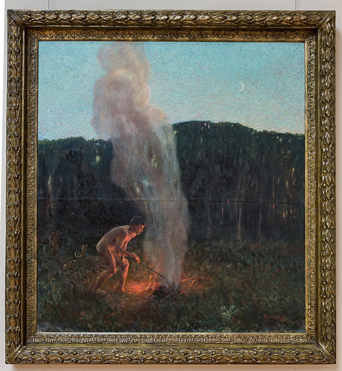 La colonna di fumo da Plinio Nomellini