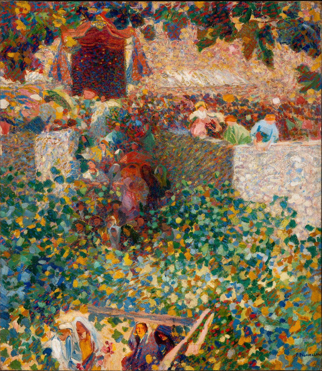 Festa del villaggio, 1912-1913 da Plinio Nomellini