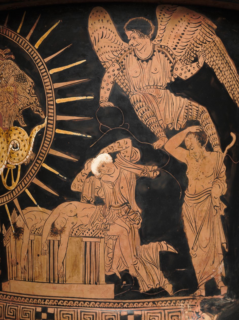 (dettaglio) di un calice lucano, c.400 a.C. da Policoro Painter