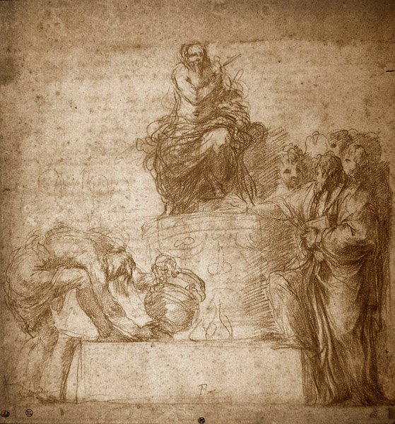 Antico sacrificio, No.85 da Polidoro da Caravaggio