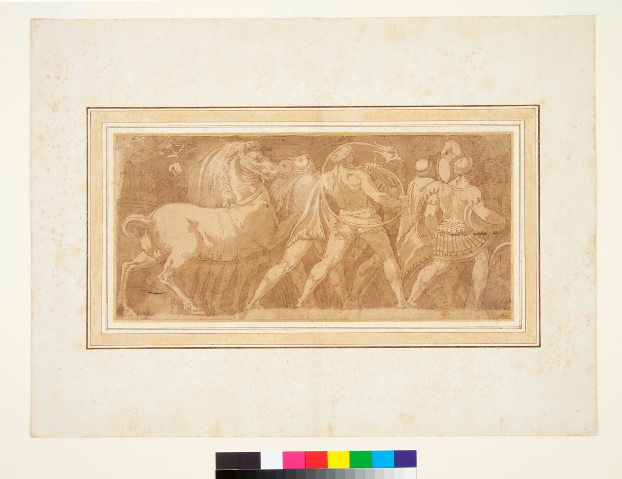 Fregio con Parte di un Trionfo Romano da Polidoro da (after) Caravaggio