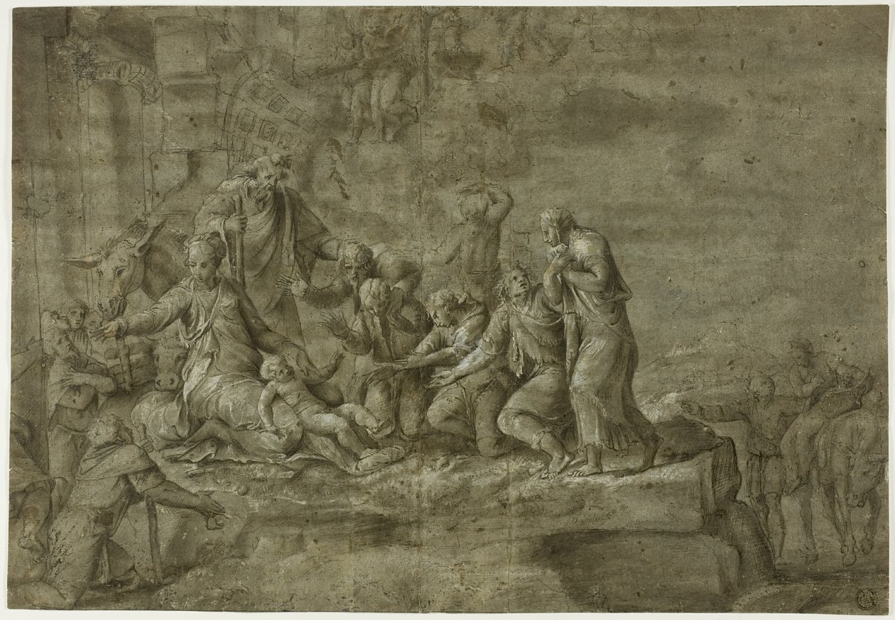 Adorazione dei pastori da Polidoro da Caravaggio