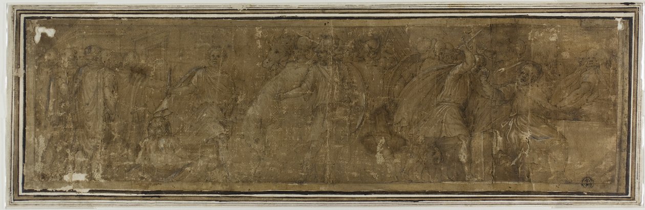 Muzio Scevola che attraversa il Tevere, con l