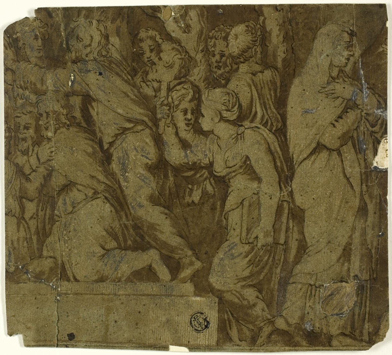 Storia di Niobe: Adoratori; Latona da Polidoro da Caravaggio