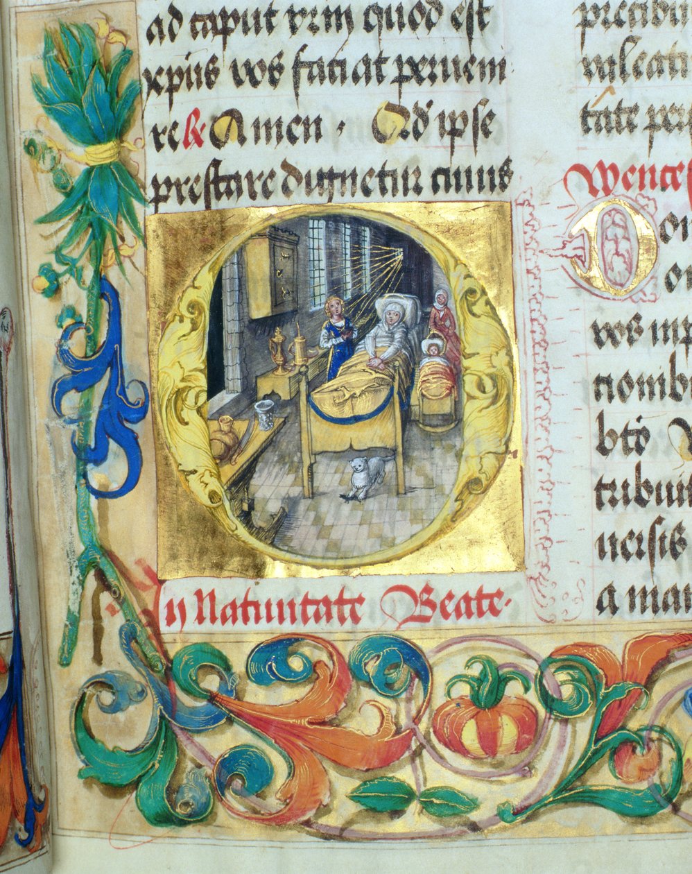 Nascita della Vergine Maria dal Pontificale del vescovo Erasmus Ciolek, c.1510 da Polish School