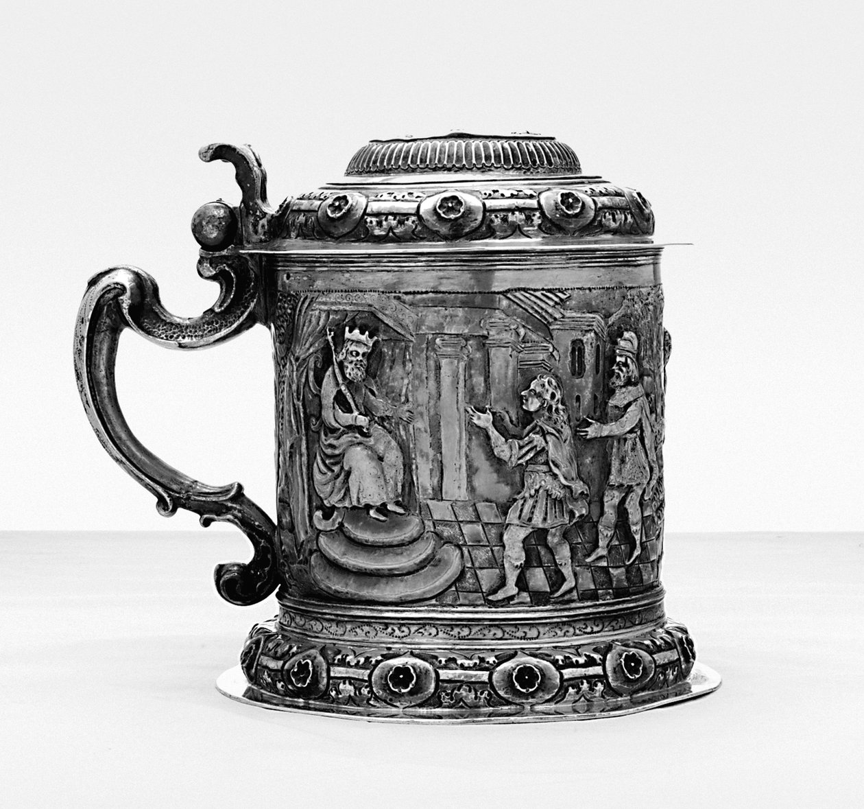 Boccale, i lati repoussé e cesellati con scene della vita di Giuseppe, Danzica, c.1690 da Polish School