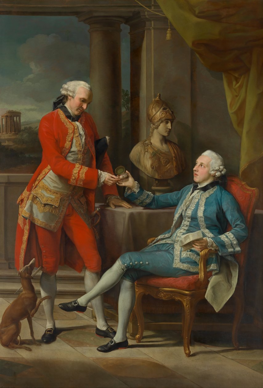 Sir Sampson Gideon e un compagno non identificato da Pompeo Batoni
