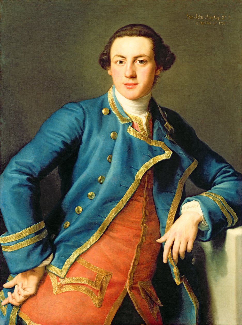 Ritratto di Sir John Armytage (1732-58) 2° Bart di Kirklees, 1758 da Pompeo Girolamo Batoni