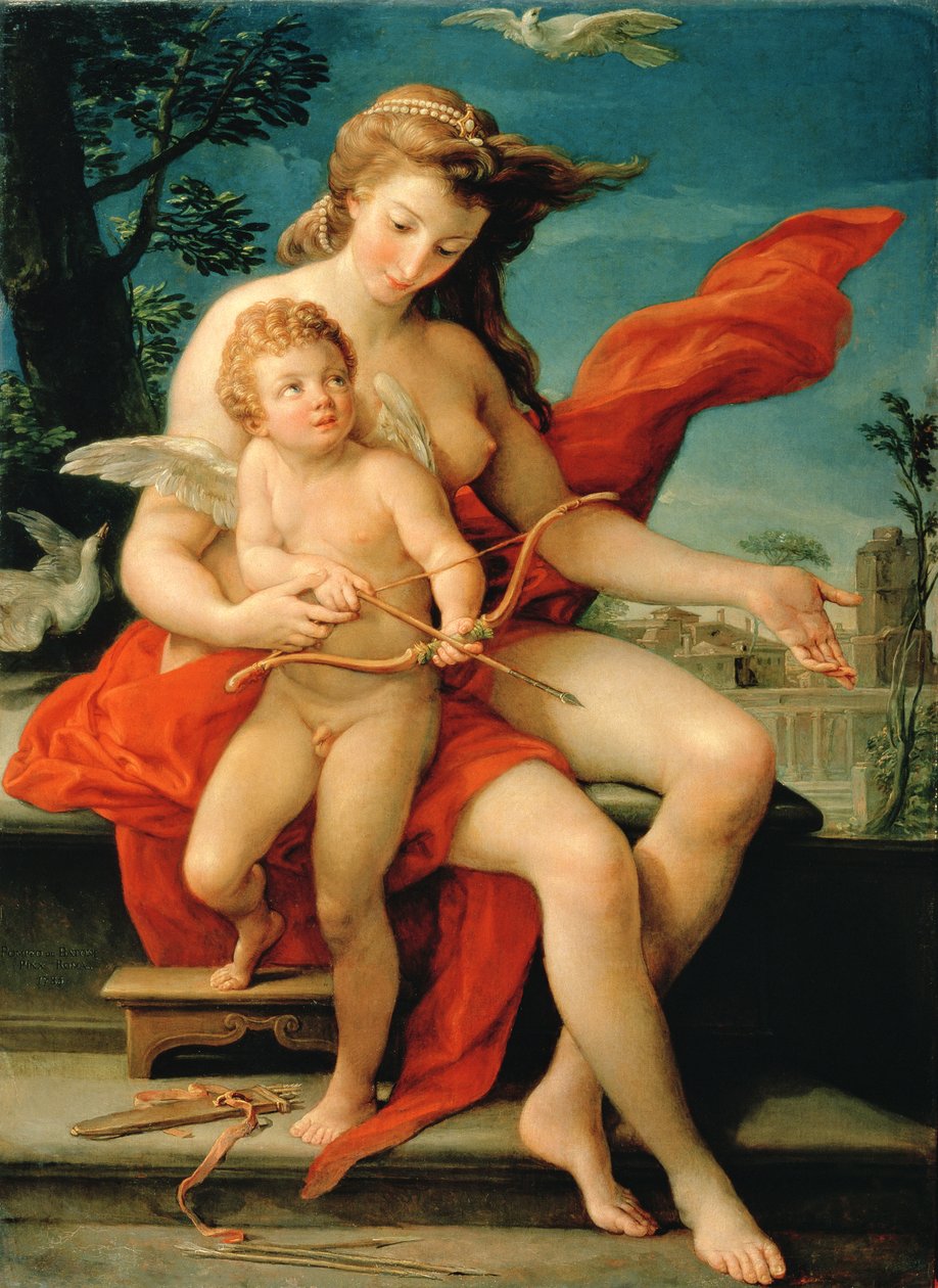 Venere e Cupido, 1785 da Pompeo Girolamo Batoni