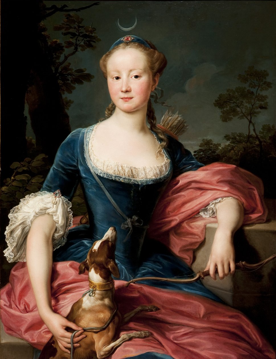 Portoghese: Ritratto di una signora come Diana la cacciatrice Ritratto di una signora come Diana la cacciatrice da Pompeo Batoni
