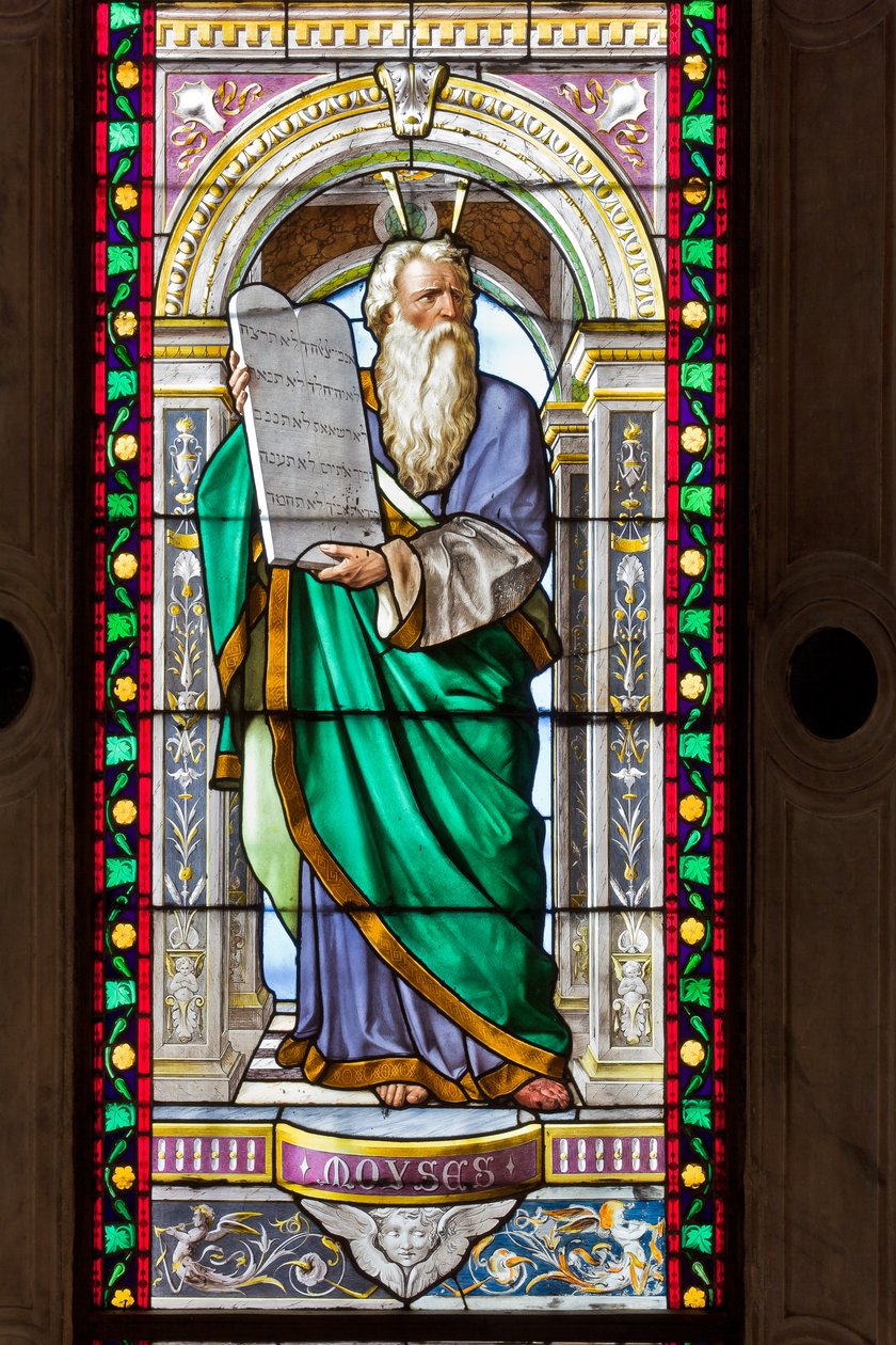 Genova, Duomo (Cattedrale di San Lorenzo), Cappella di San Giovanni Battista: vetrate di Pompeo Bertini da Pompeo Bertini