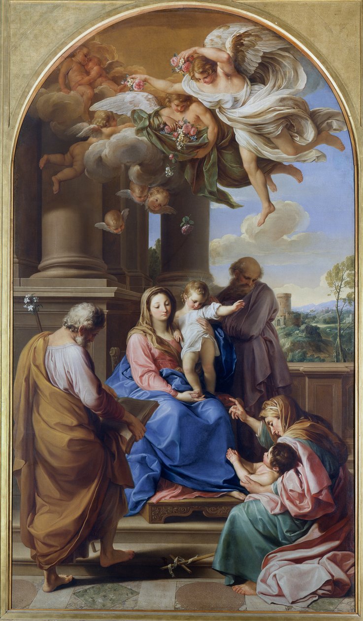 Madonna col Bambino e i santi Giuseppe, Zaccaria ed Elisabetta e il piccolo San Giovanni da Pompeo Girolamo Batoni