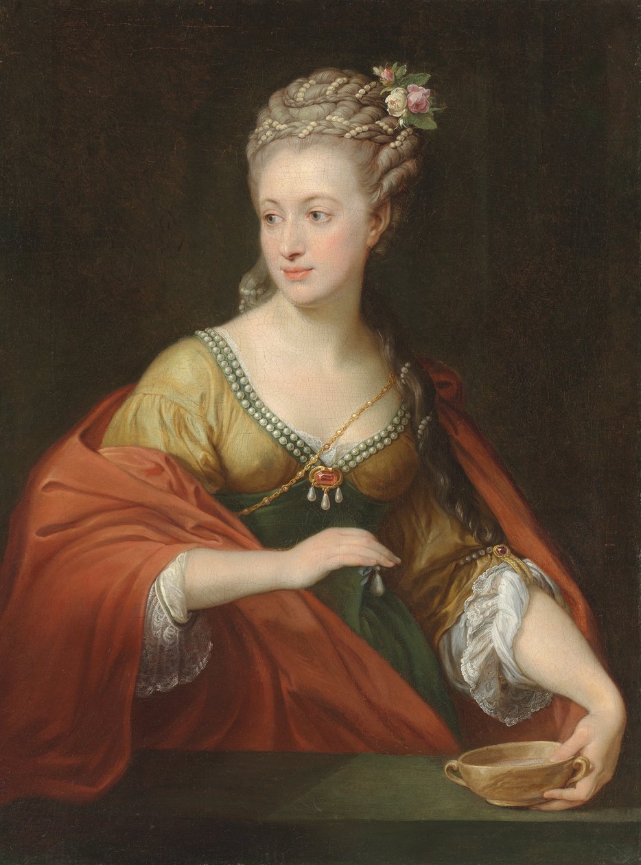 Ritratto di Alexandra Evtikhievna Demidova 1724-1789 come Cleopatra, primi anni 1770 da Pompeo Girolamo Batoni