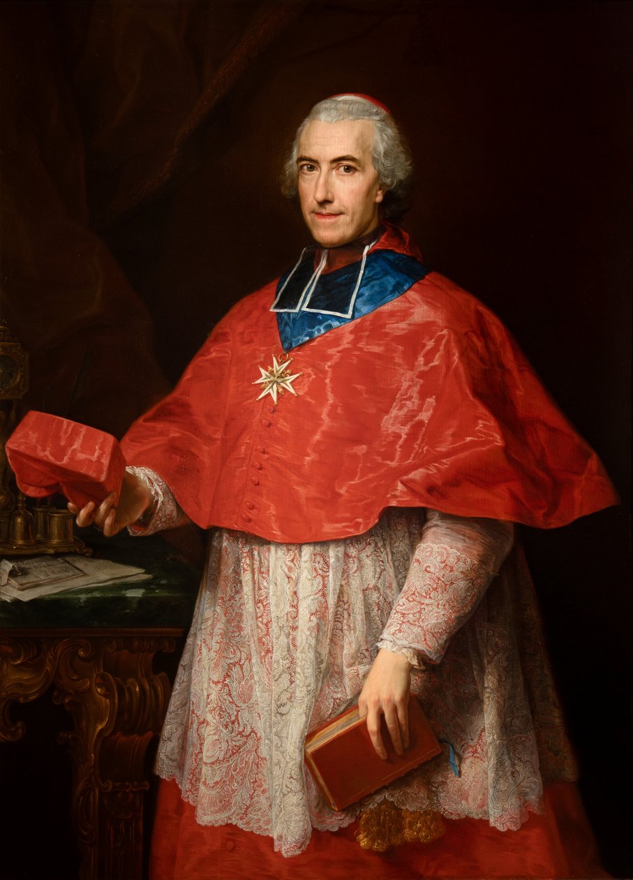 Ritratto del Cardinale Jean-François Joseph de Rochechouart da Pompeo Girolamo Batoni