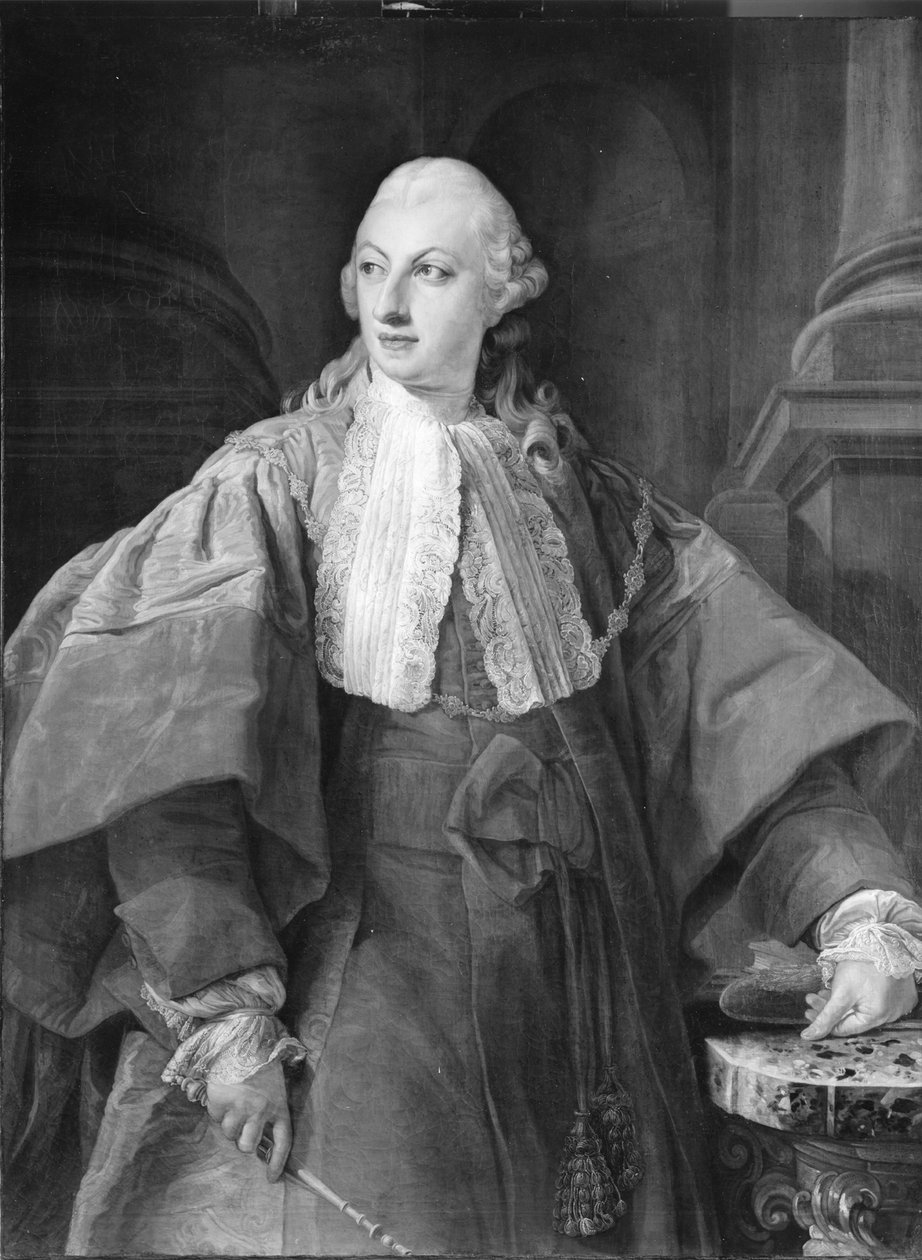 Ritratto del principe Abbondio Rezzonico come senatore di Roma da Pompeo Girolamo Batoni