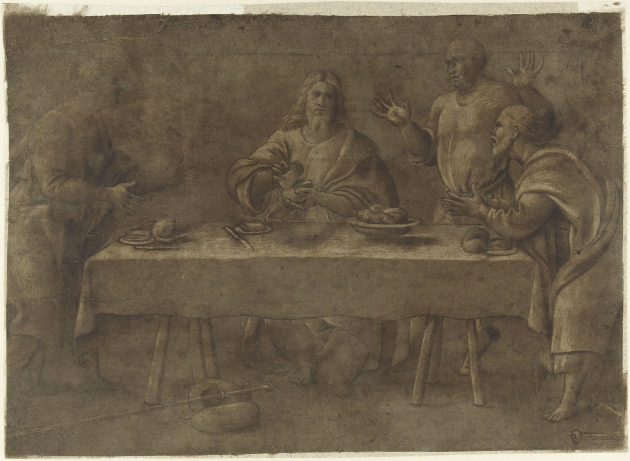 Cena a Emmaus da Pomponio Amalteo (attributed to)