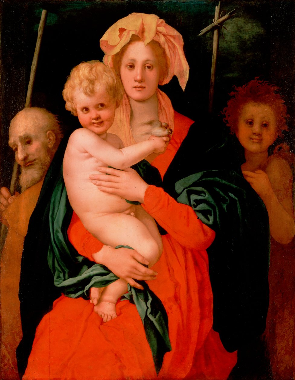 Madonna col Bambino con San Giuseppe e Giovanni Battista da Jacopo Pontormo