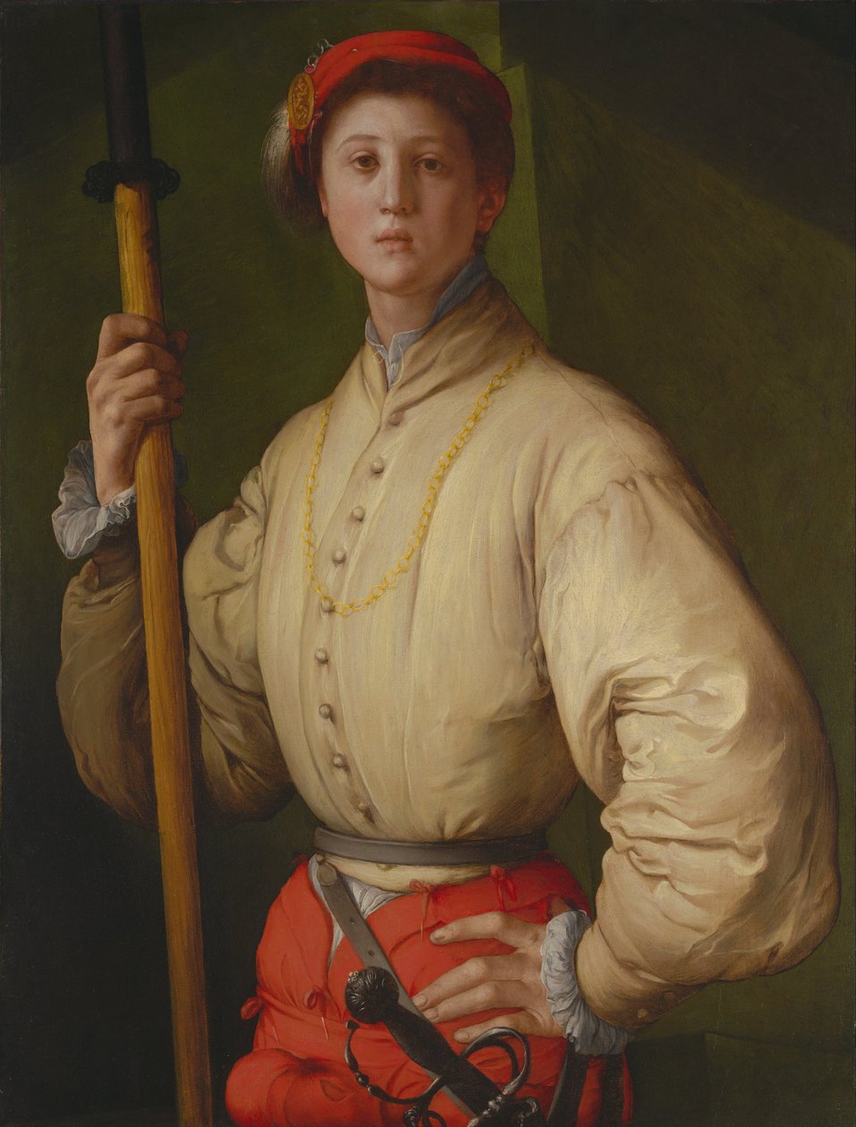 Ritratto di un alabardiere Francesco Guardi, 1528-1530 da Jacopo Pontormo