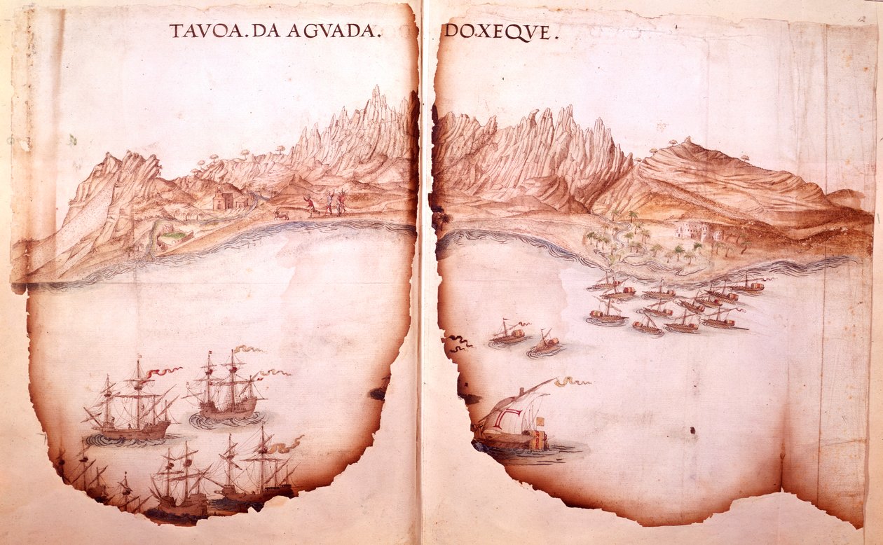 Veduta di Aguada, illustrazione da 
