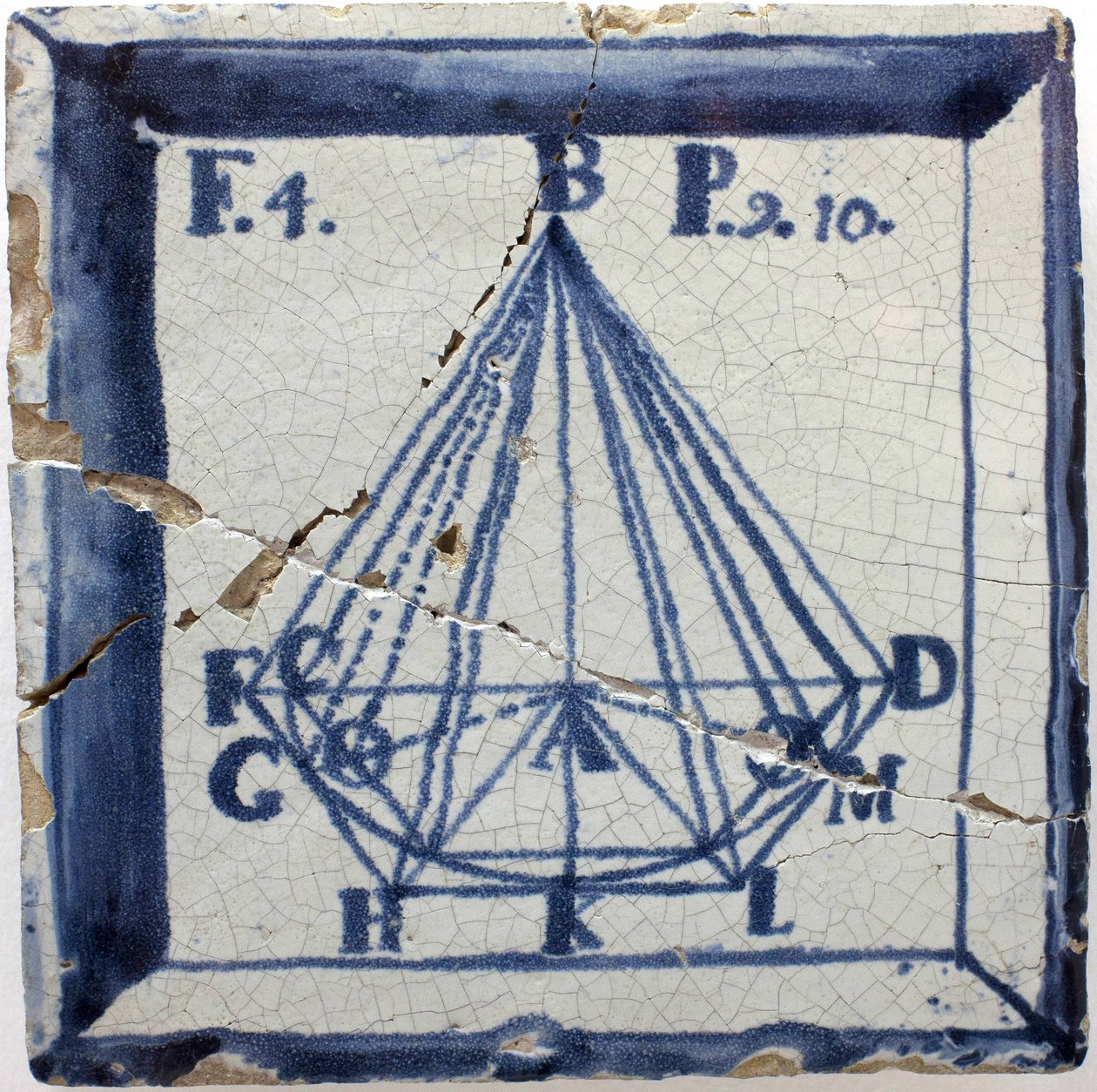 Schema geometrico di una piramide da Portuguese School