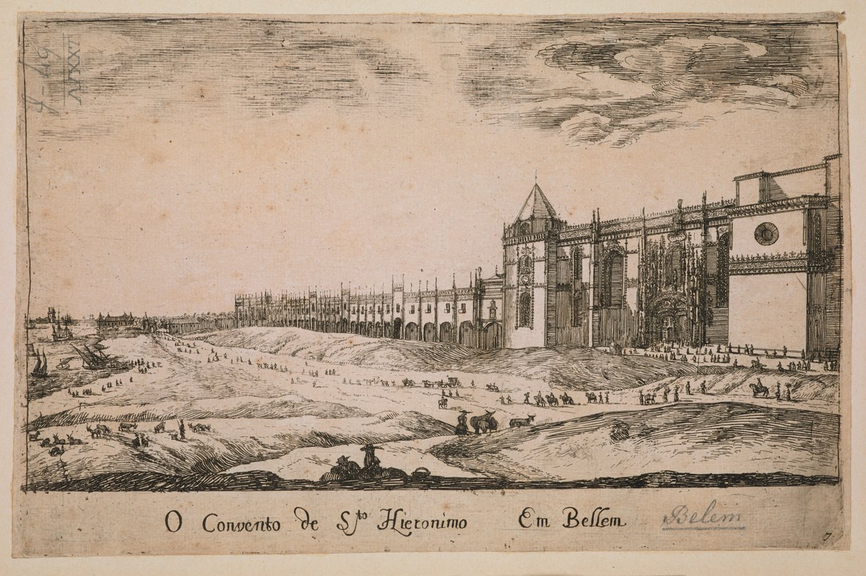 Monastero di Jeronimos nel distretto di Belem, Portogallo 1662 da Portuguese School