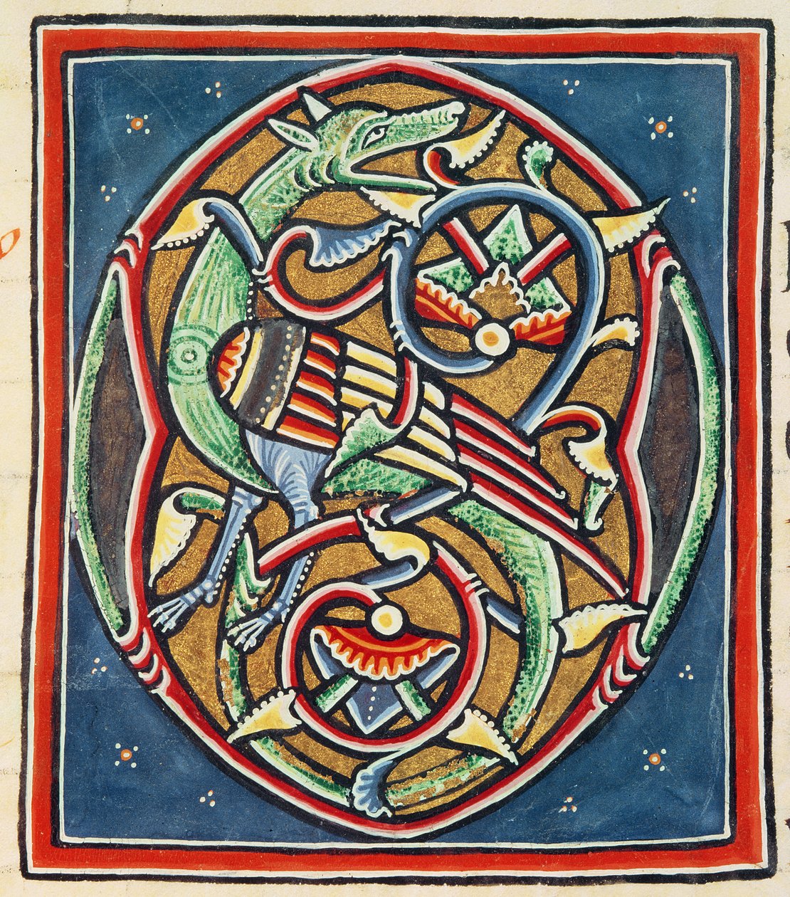 Ms 3089 fol.35r Iniziale abitata O, XII o XIII secolo da Portuguese School