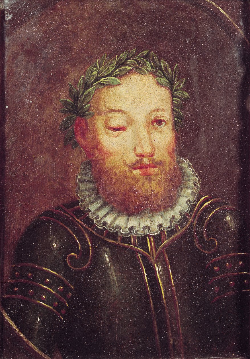 Ritratto di Luis Vaz de Camoes (c.1524-80) XVI-XVII secolo da Portuguese School