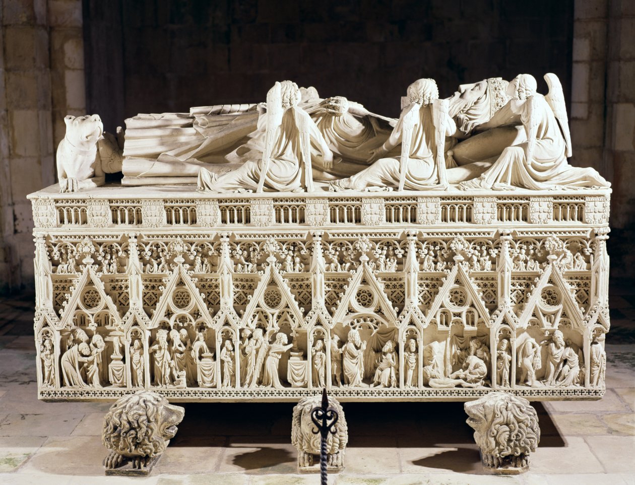 Tomba di Pietro I (1320-67) Re del Portogallo da Portuguese School