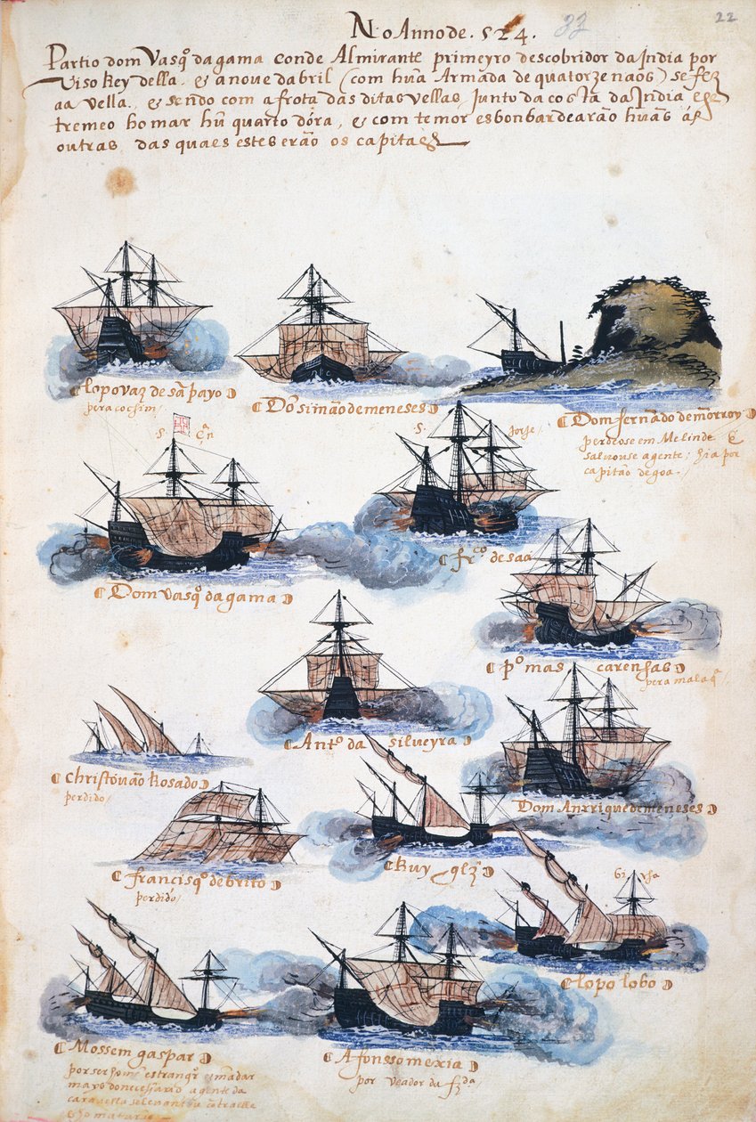 Viaggi di Vasco da Gama, la spedizione portoghese da Portuguese School