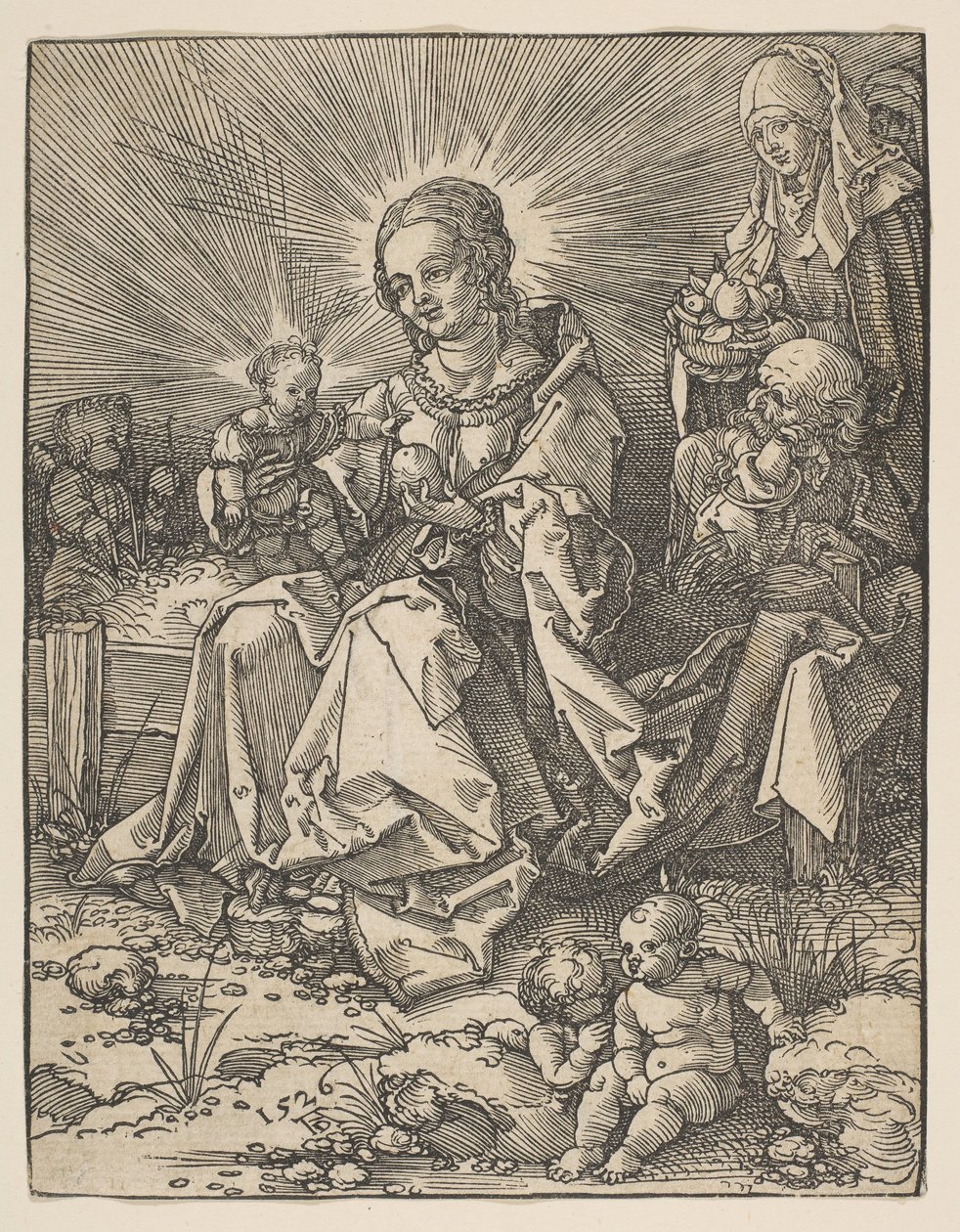 La Madonna su una riva erbosa, 1526 da Possibly Albrecht Dürer