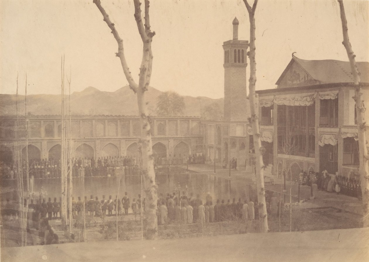 Palazzo dello Scià, Omaggio allo Scià, Fête de Salam, Teheran, Iran da Possibly by Luigi Pesce.