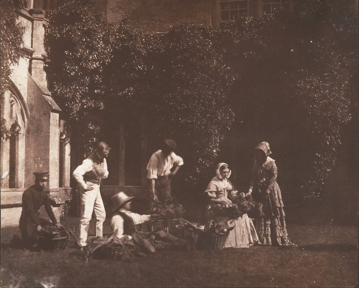 I venditori di frutta da Possibly by William Henry Fox Talbot.