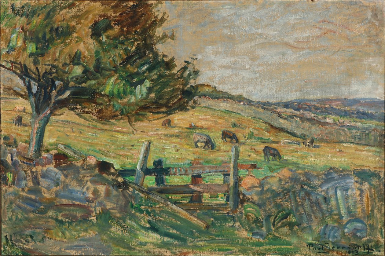 Paesaggio con Pecore al Pascolo da Povl Jerndorff